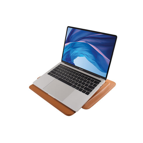 JCPal Ergo Multifunction Sleeve Stand for 13" MacBook / Laptop - Saddie Brown